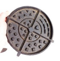 3-piece waffle iron -  inner iron